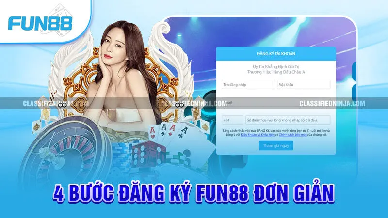 Trang chủ 16 4 bước đăng ký Fun 88 đơn giản