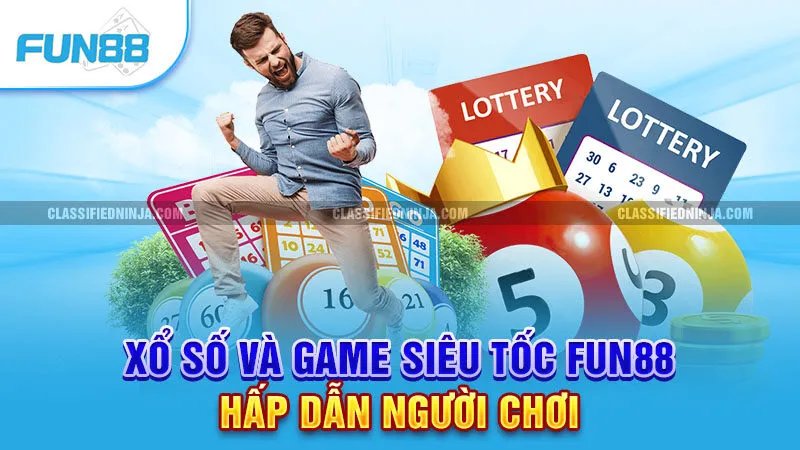 Trang chủ 15 Xổ số và game siêu tốc Fun88 hấp dẫn người chơi
