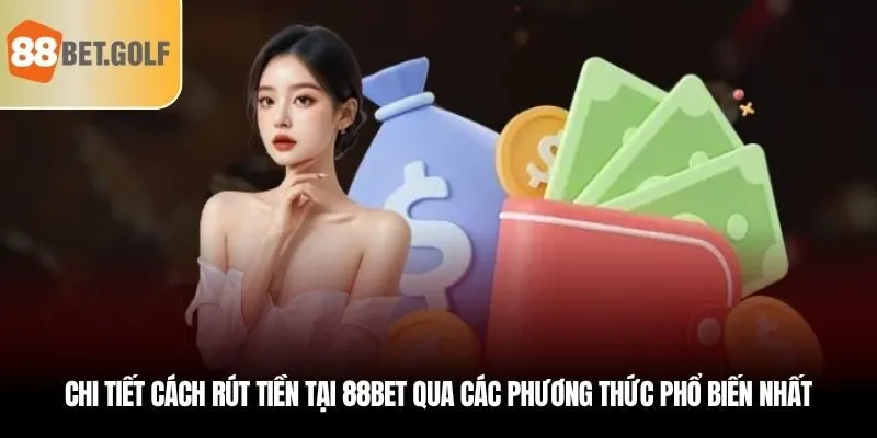 Chi tiết cách rút tiền tại 88BET qua các phương thức phổ biến nhất